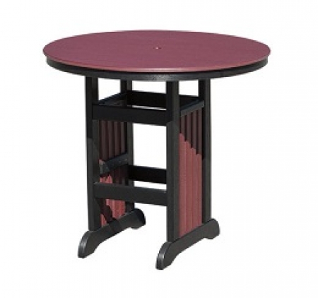 Poly Mission 44&quot; Round Bar Table