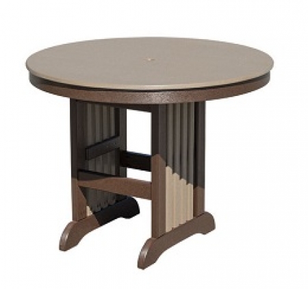 Poly Mission 44&quot; Round Balcony Table
