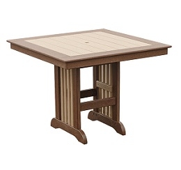 Poly Mission 45&quot; Square Balcony Table