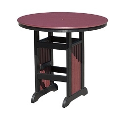 Poly Mission 44&quot; Round Bar Table